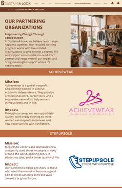 Sustain-A-Look Recycled Program Partners Page