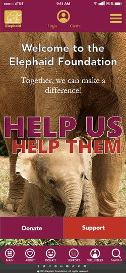 Elephaid Foundation Mockup - Home