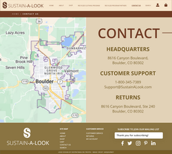 Sustain-A-Look Contact Page