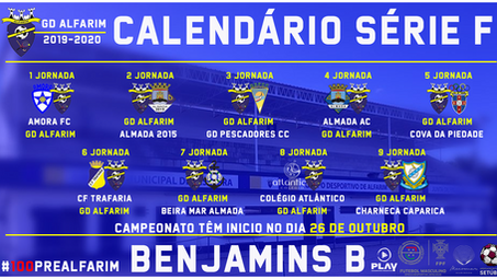 FUTEBOL FORMAÇÃO | BENJAMINS B | CAMPEONATO DISTRITAL "SERIE F"