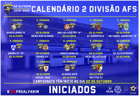FUTEBOL FORMAÇÃO |  INICIADOS | 2ª DIVISÃO DISTRITAL AF SETÚBAL