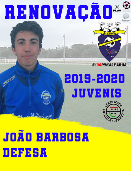FUTEBOL JUVENIL - RENOVAÇÃO