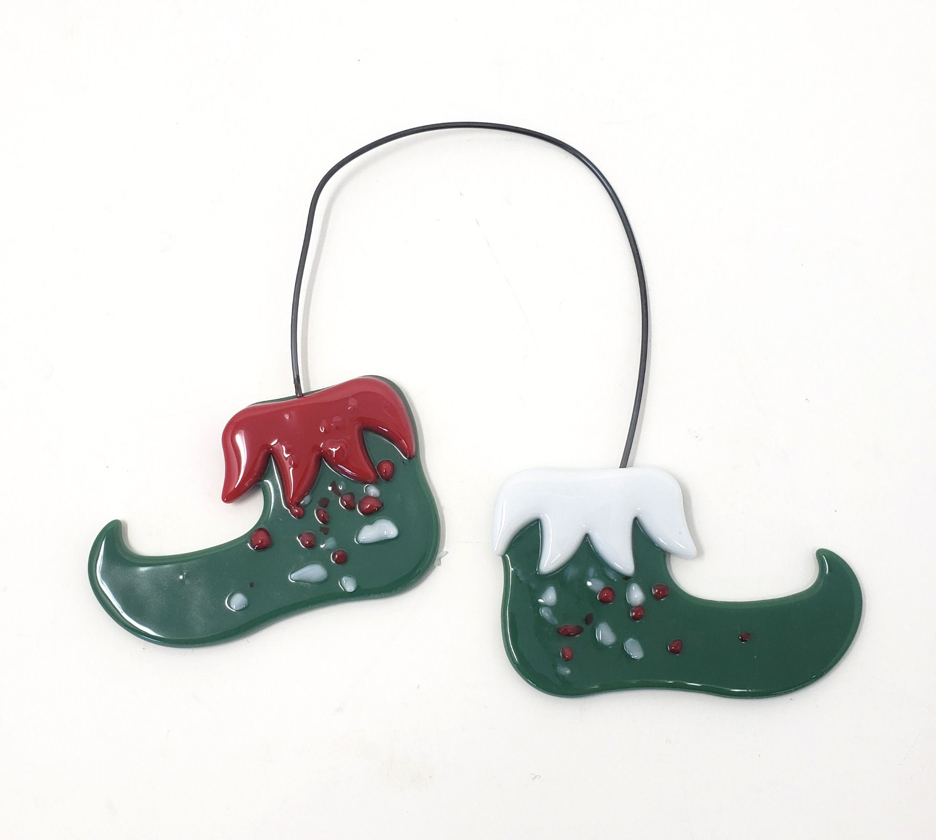 Elf Shoes Christmas Ornament