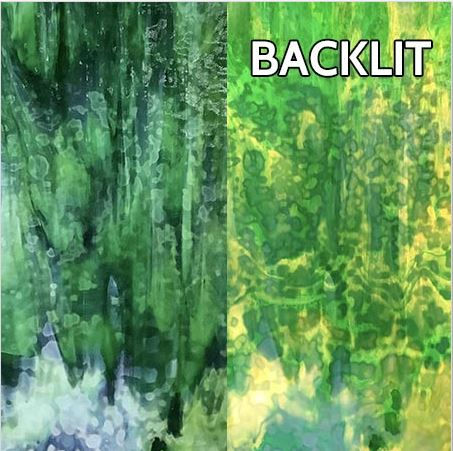 GRN Blue Green/Forest Green/Dark Green Ring Mottle Uroboros by Youghiogheny UBY