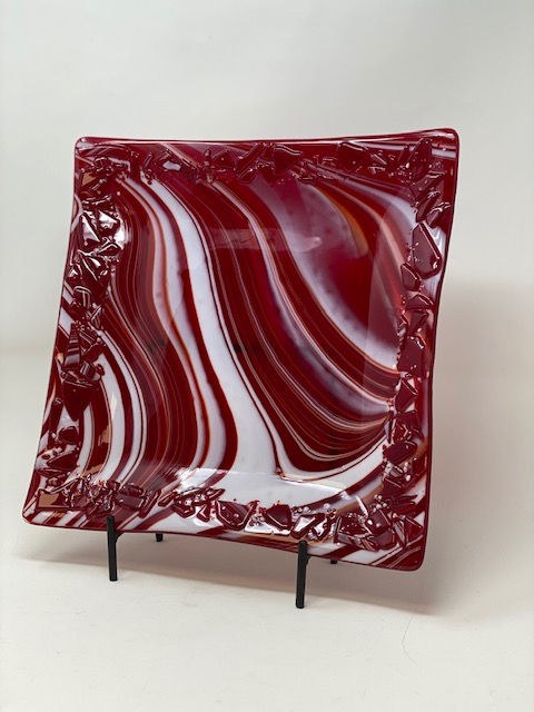 Peppermint Candy- Wave Platter