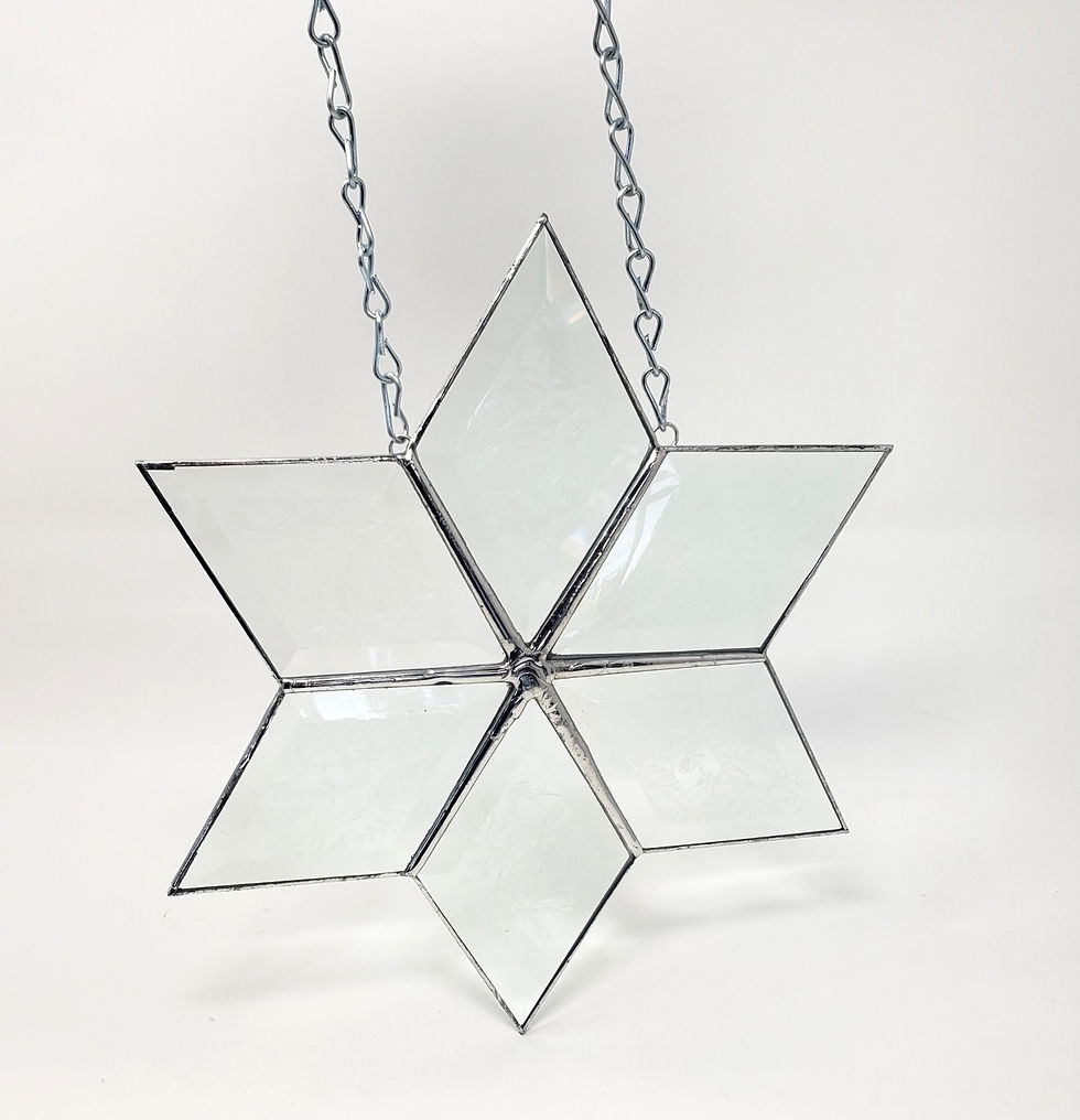 Snowflake Style #6 With Acid Etching