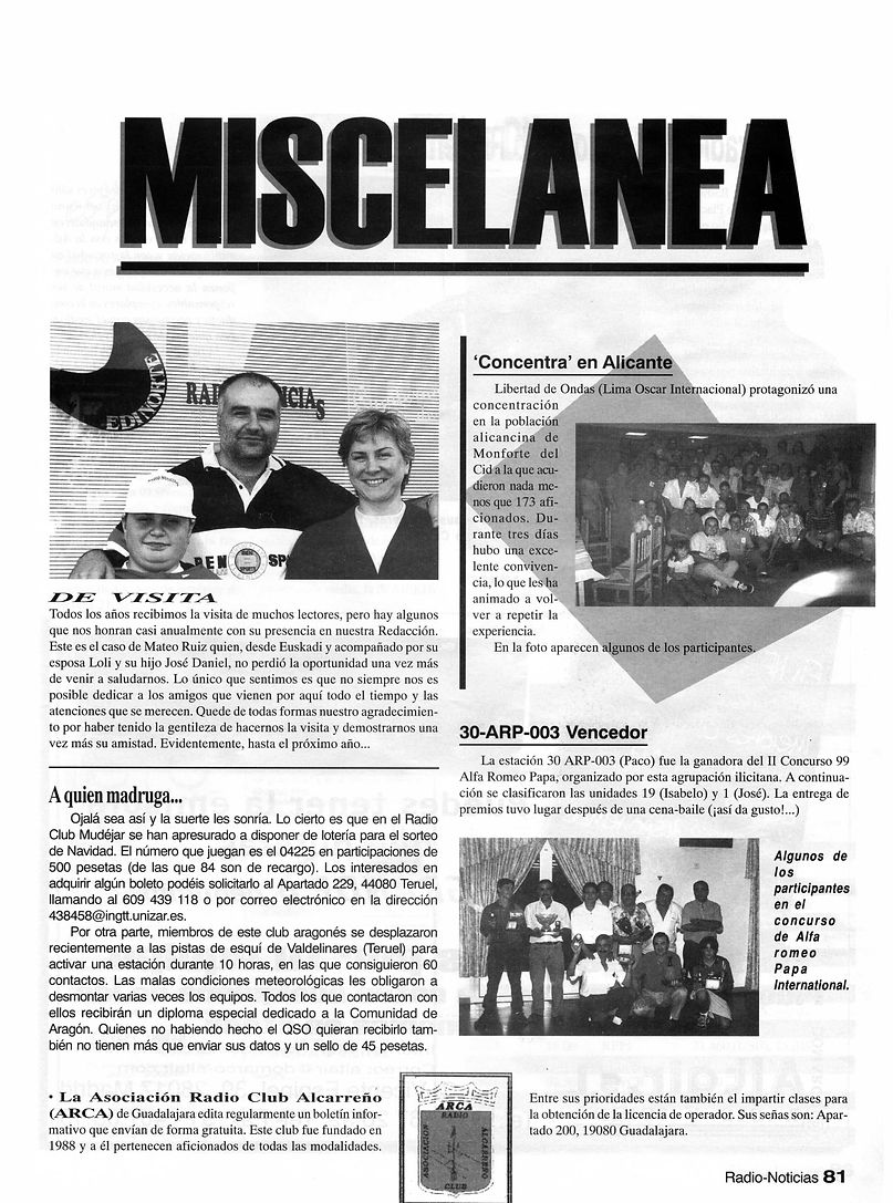 Revista Radio Noticias Octubre 1999