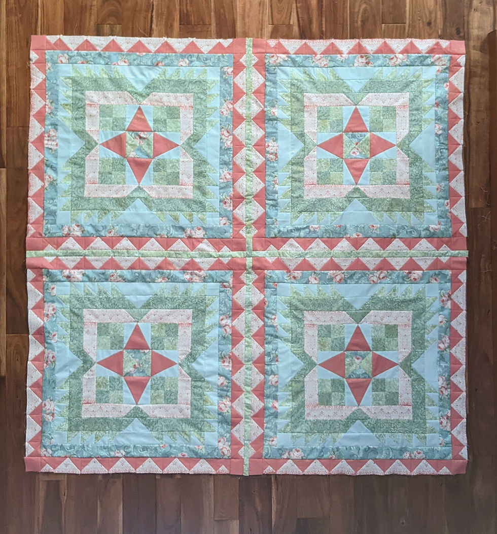 Thumbnail: Colourful Mosaic Quilt Pattern | PDF Pattern
