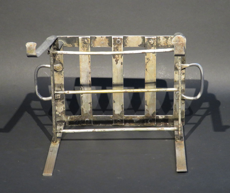 Thumbnail: A Very Good & Rare 18th Century Georgian Steel Footman, English / Irish
