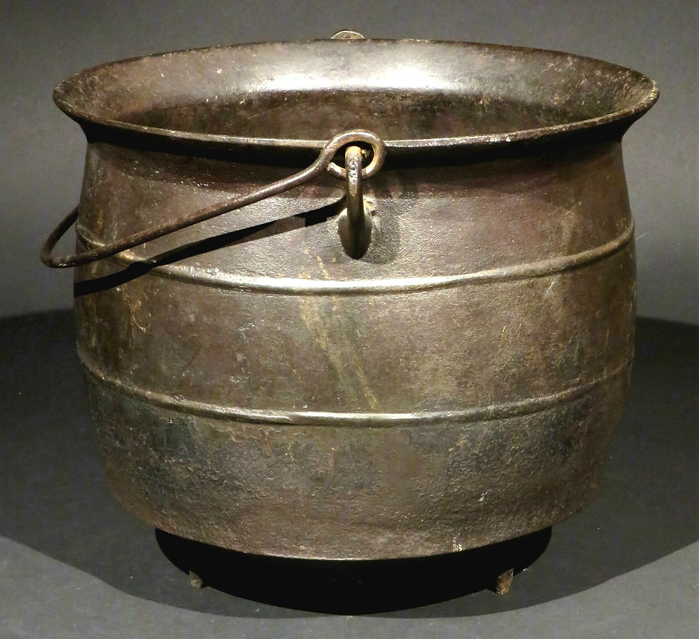 Thumbnail: An Early 19th Century Cast Iron Cauldron, Circa 1800