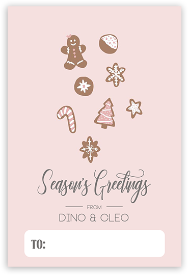 CC102 Stylish Christmas Tag
