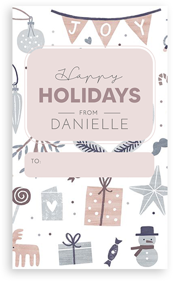 Thumbnail: Christmas Gift Tag CC101 - CC110