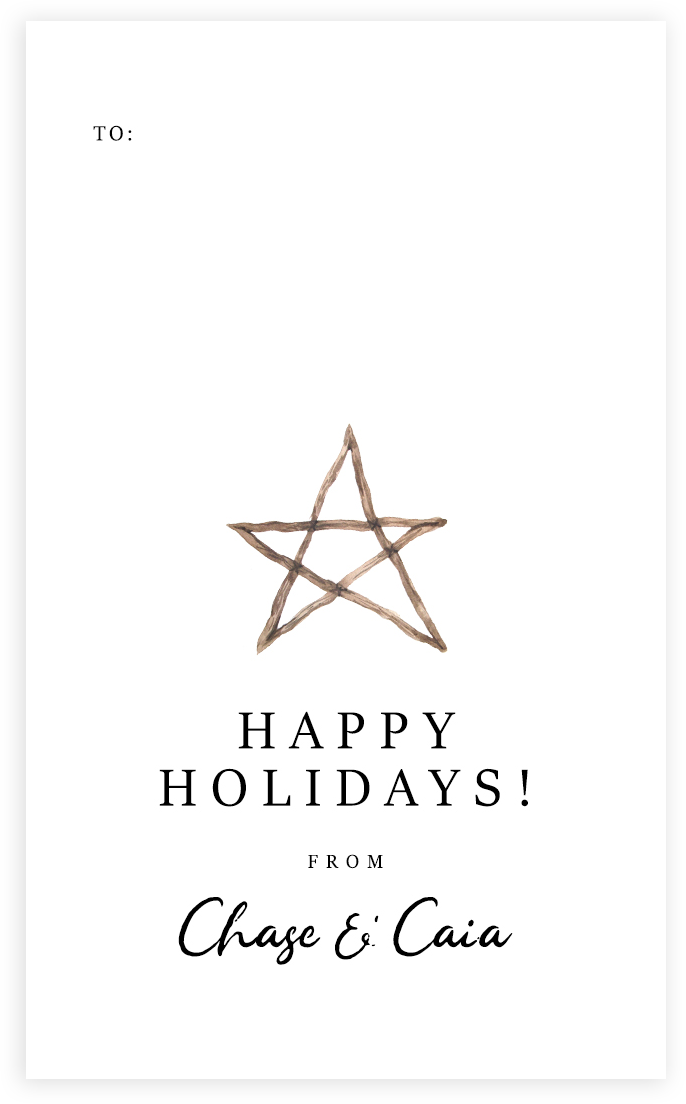 Thumbnail: Minimalist Nordic Christmas Gift Tags (Designs 1-10)