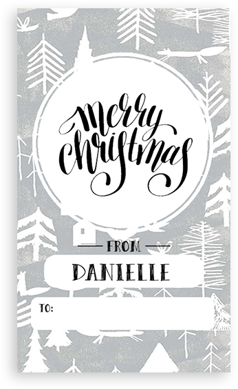 Thumbnail: Christmas Gift Tag CC111 - CC120