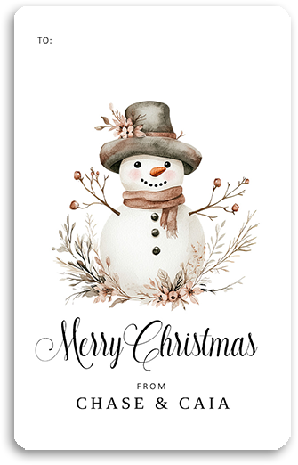 Thumbnail: Neutral Boho Christmas (Portrait) Gift Tags