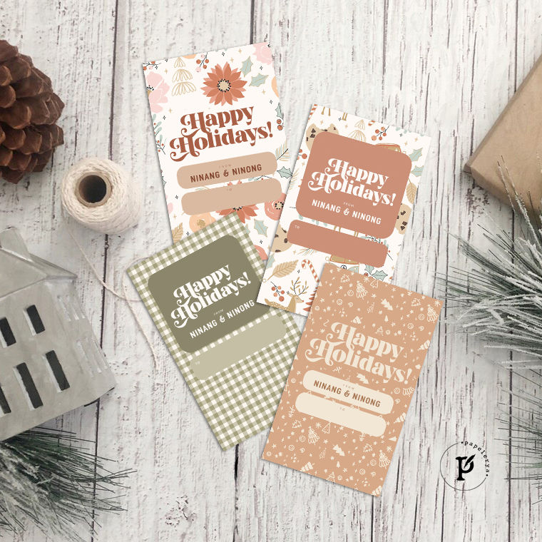 Retro Christmas Gift Tags