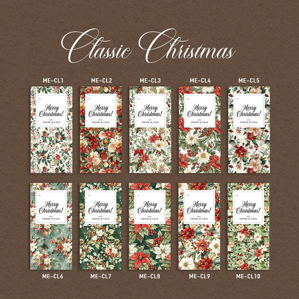 Classic Christmas Money Envelopes