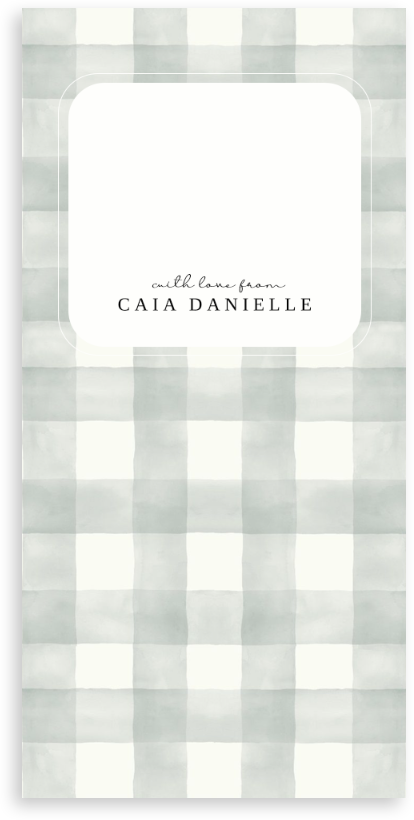 Thumbnail: Personalized Money Envelopes in Checkered Prints