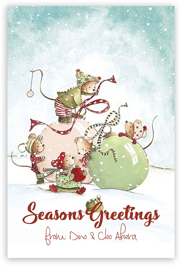 Fun Watercolor Christmas Gift Tags CC40