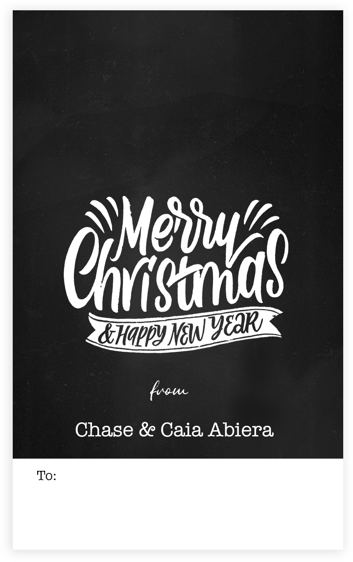 Thumbnail: Rustic Black Christmas Gift Tags