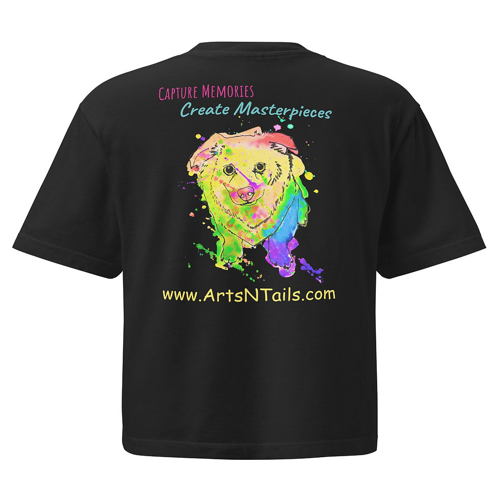 Thumbnail: Arts N Tails Women’s heavyweight boxy tee