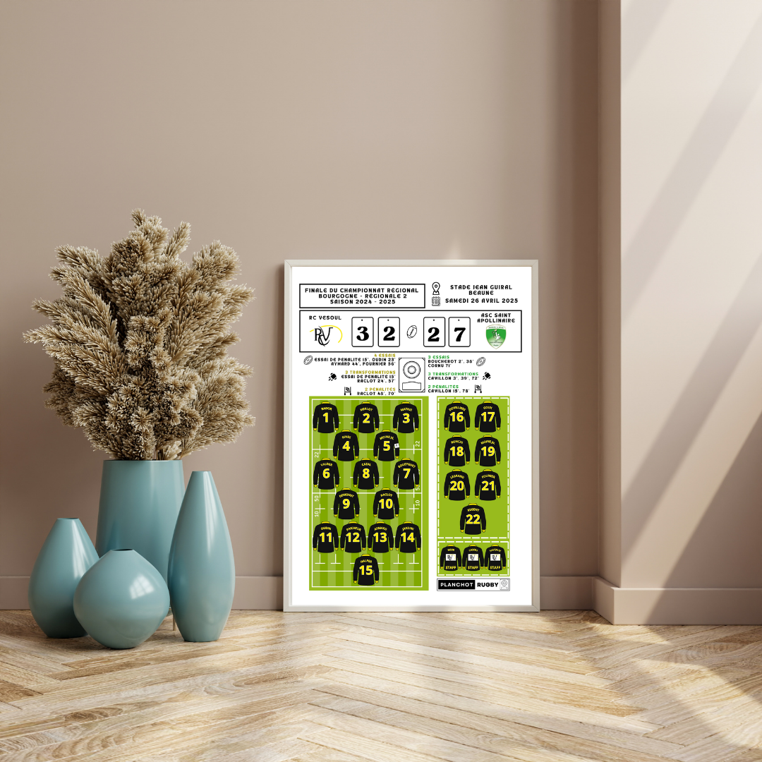 RC Vesoul - Champion de Bourgogne - Régionale 2 - SAISON 2024 - 2025