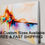 Thumbnail: Mandra canvas drawing framed 