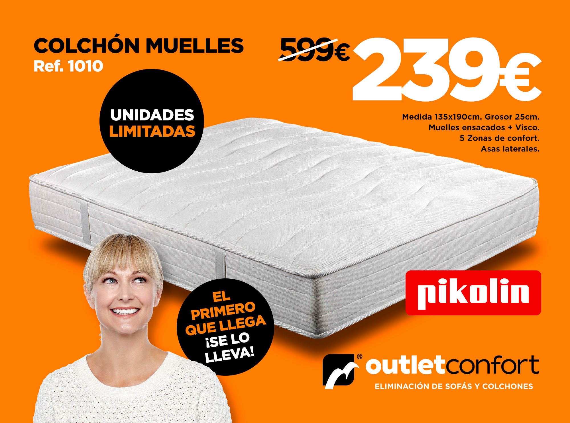 OUTLETCONFORT Algeciras. Sofás y colchones en Algeciras baratos.