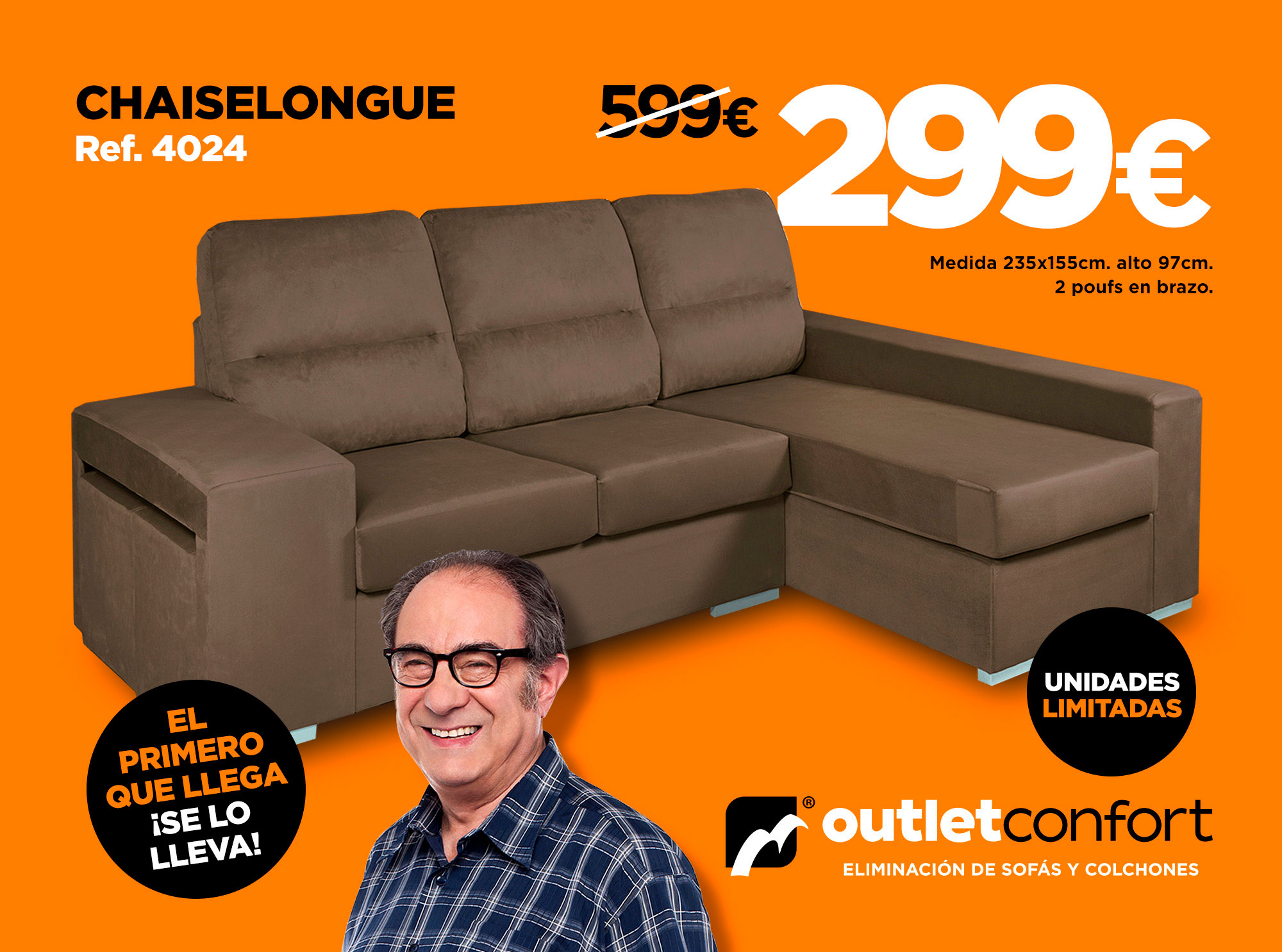 OUTLETCONFORT Algeciras. Sofás y colchones en Algeciras baratos.