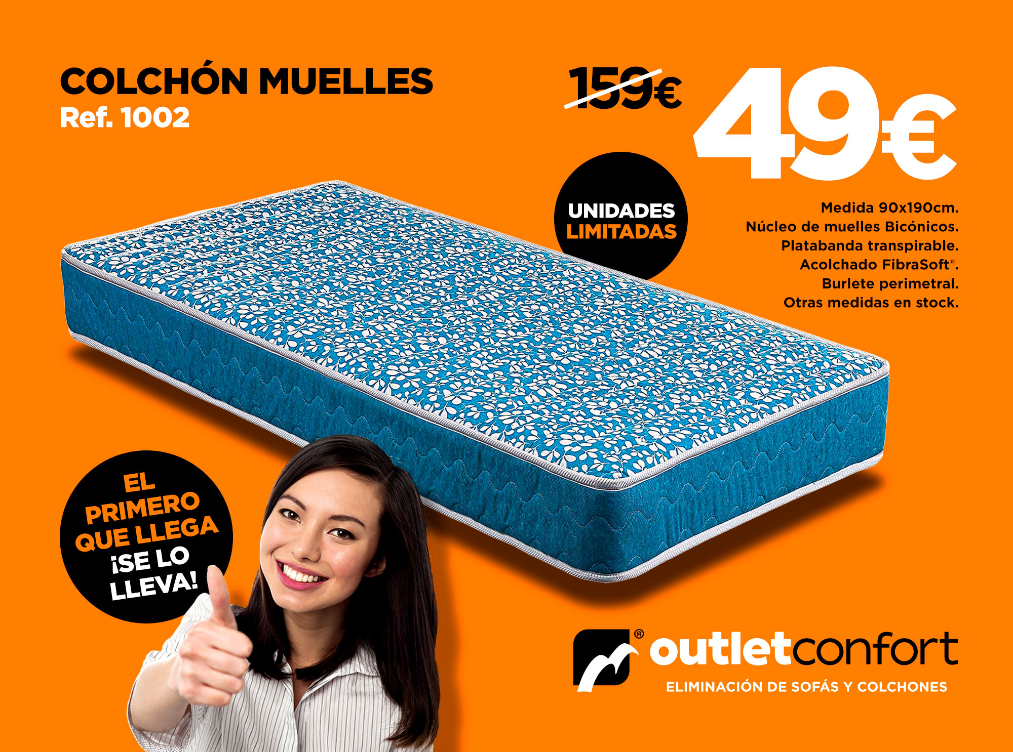 OUTLETCONFORT Algeciras. Sofás y colchones en Algeciras baratos.