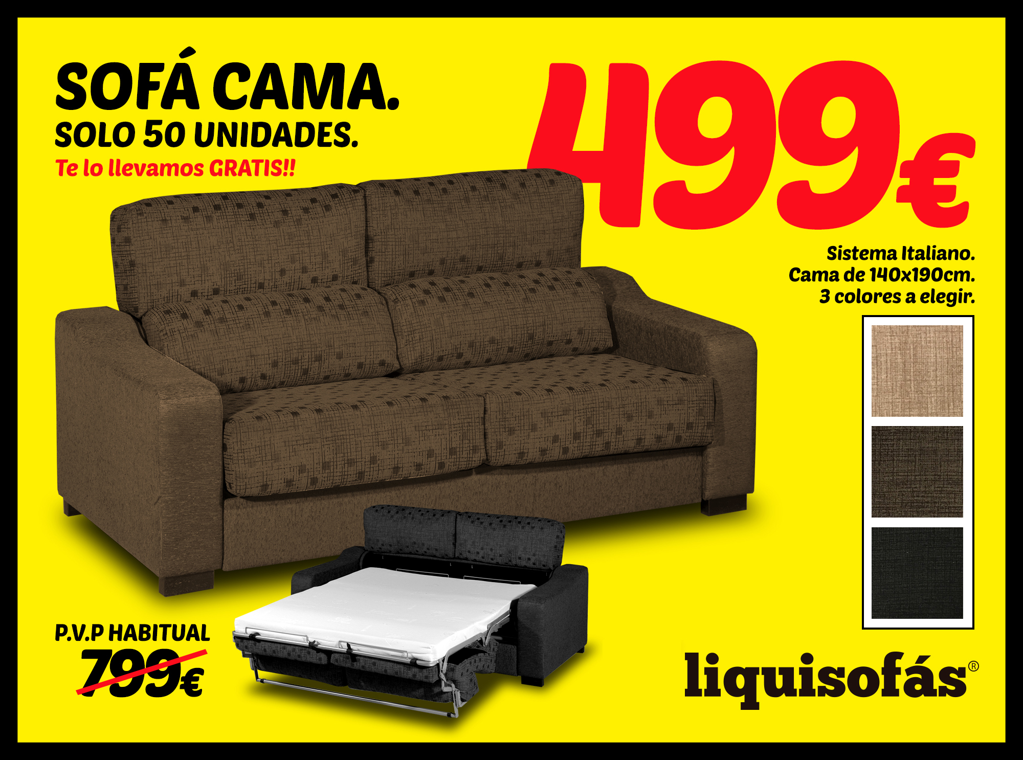 LIQUISOFÁS. Sofás baratos en Málaga. Sofás en Málaga.