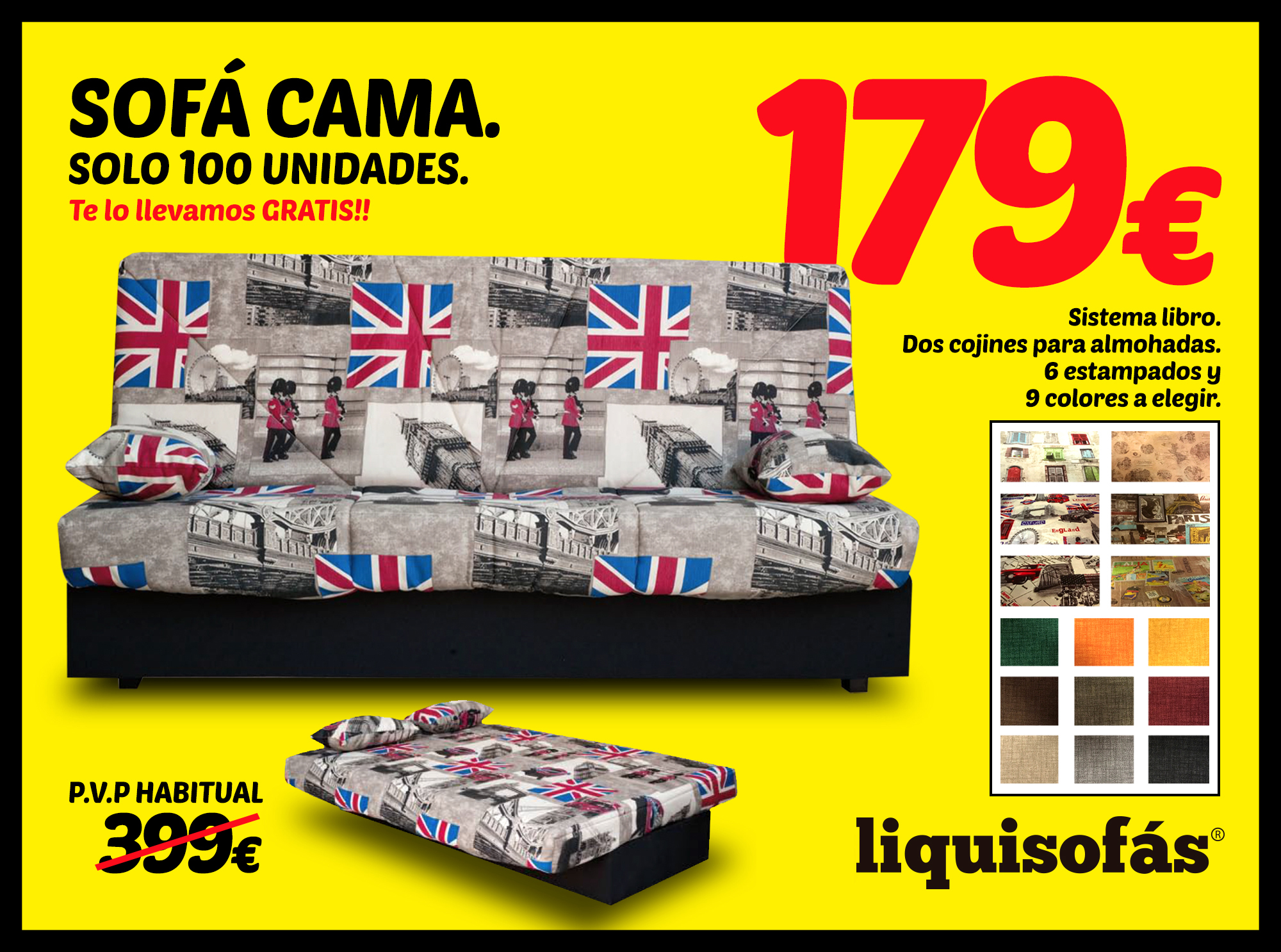 LIQUISOFÁS. Sofás baratos en Málaga. Sofás en Málaga.