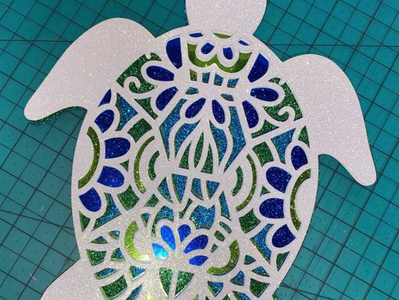 Layered Turtle Mandala Shadow Box! [video]