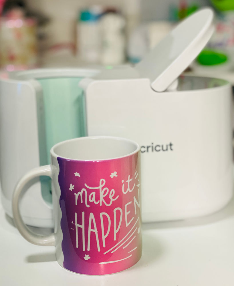 Set of Cricut Mugs Both Sides