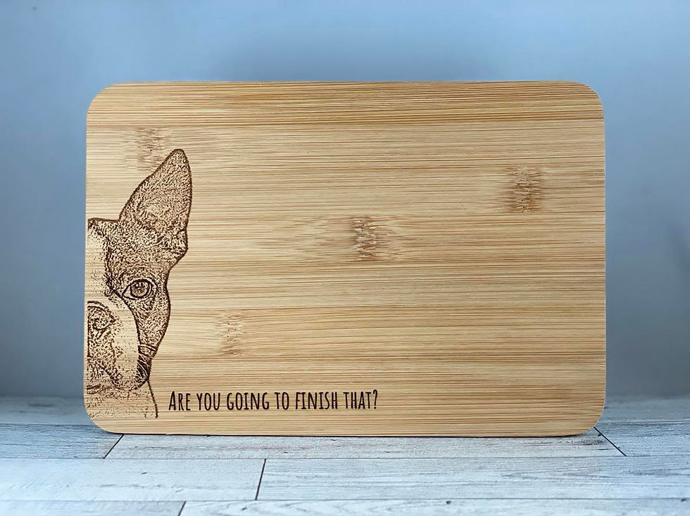 Thumbnail: Begging Boston Terrier Mini Cutting Board