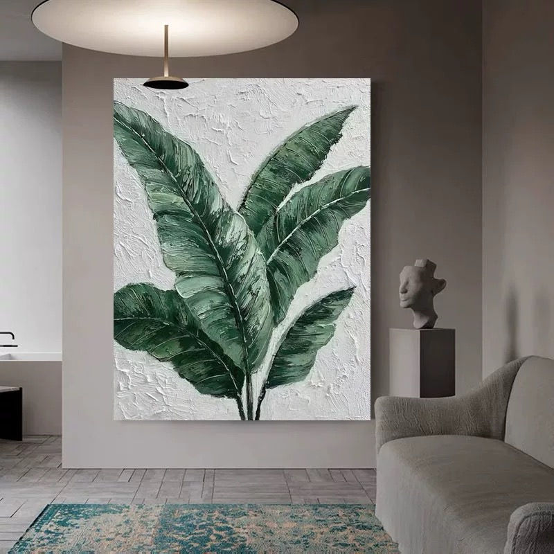 Thumbnail: Tropical Leafy Canvas Wall Art