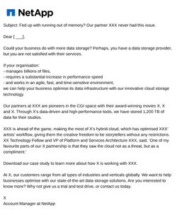 NetApp email