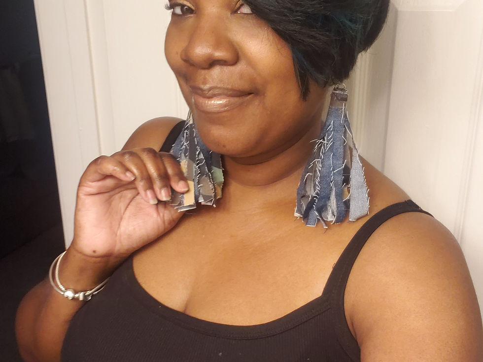 Thumbnail: Dem'Camo Tassel Earrings