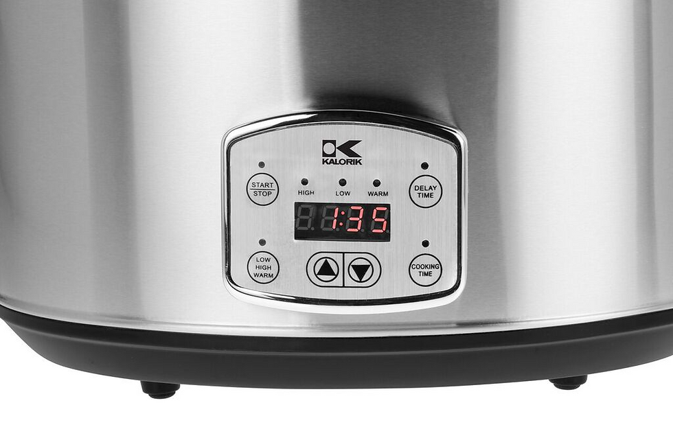 Thumbnail: Stainless Steel 8 Qt Digital Slow Cooker with Lock