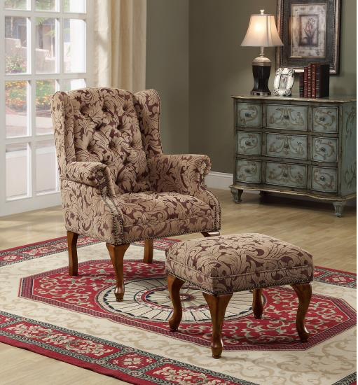Janes Gallerie Burgundy Accent Chair