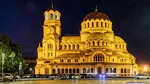 Nabob, Nabobswims, Sofia, Bulgaria, Night, St Alexander Nevsky Cathedral