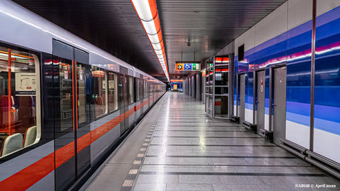 Siemens M-1, Nabob, Nabobswims, Prague, Czech Republic, Metro, Rapid Transit, Subway, U-Bahn 