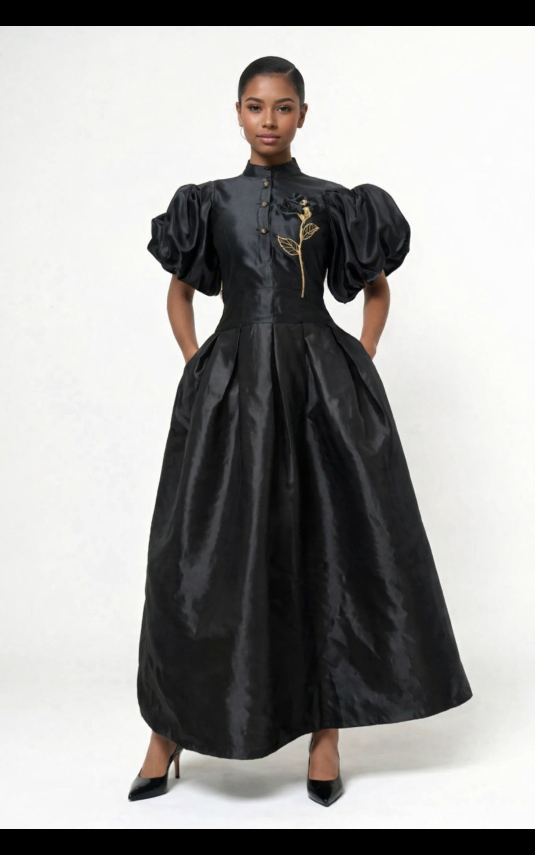Black beaded dress