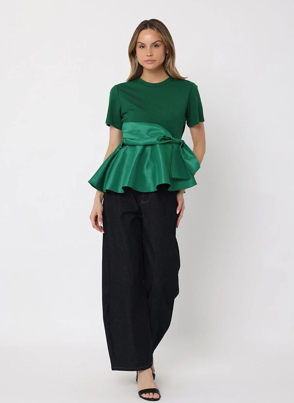 Thumbnail: Green Peplum Top