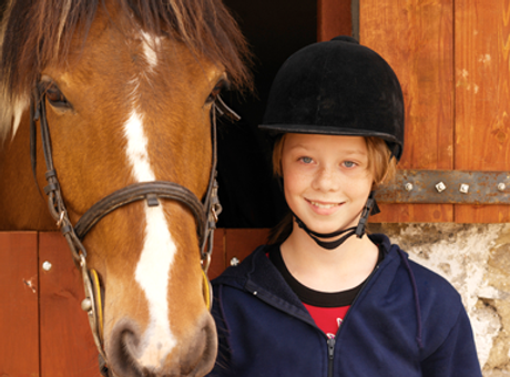 Girl and Horse