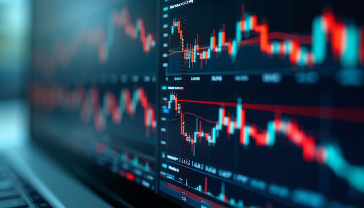 Eye-level view of a stock market trading screen showing F&O data