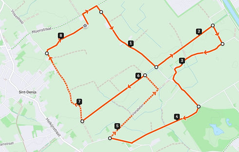 Zennijs race parcours 16km