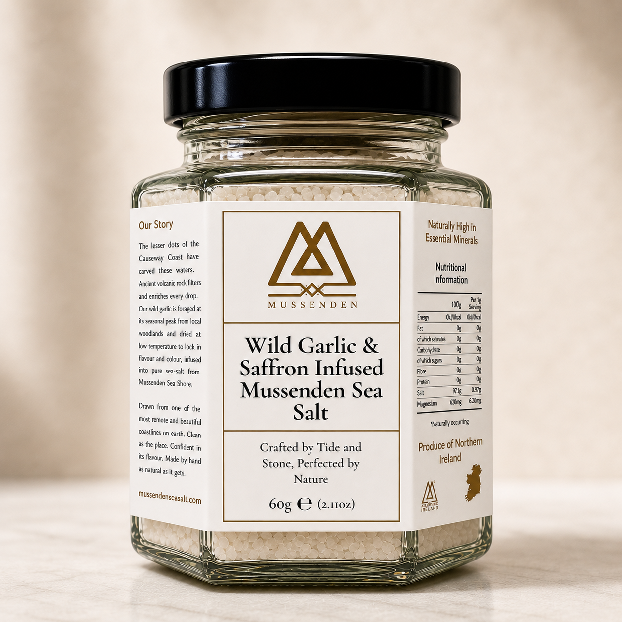 Saffron and Wild Garlic Mussenden Sea Salt