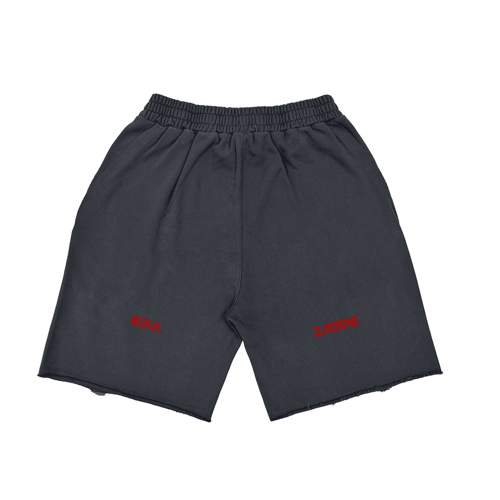 Thumbnail: Vintage Washed Tiger Stripes Short Pants