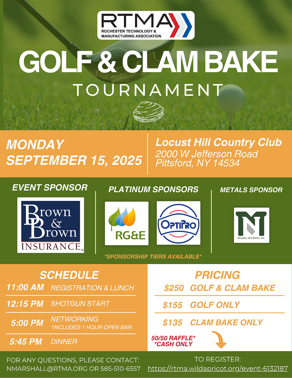 September Golf Outing and Clam Bake